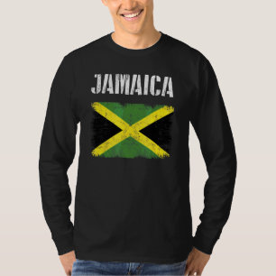 Vintage Jamaica Jamaican Flag Pride Usa Roots T-Shirt