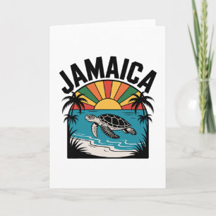 Vintage Jamaica Reggae Vacation  Card