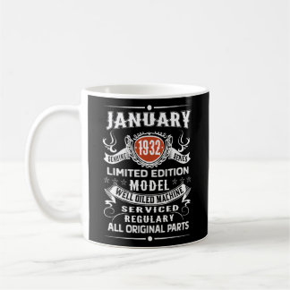 Vintage January 1932 Limited Edition 90th Coffee Mug