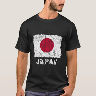 Vintage Japan Flag Distressed National Japanese Pr T-Shirt