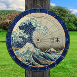 Vintage Japan, Great Wave off Kanagawa Art 日本 Dartboard<br><div class="desc">Dartboard: Vintage Japan - famous Japanese art from ancient times - "Great Wave off Kanagawa" one of the most picturesque representation of Japan. From the history: "Katsushika Hokusai The Great Wave Off Kanagawa (1830) The Great Wave off Kanagawa, also known as The Great Wave or simply The Wave, is an...</div>