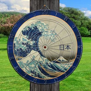 Vintage Japan, Great Wave off Kanagawa Art 日本 Dartboard