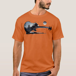 Vintage Japan Guitar Gifts Guitarist Musician Conc T-Shirt
