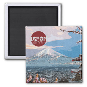 Vintage Japan Mt. Fuji Travel      Magnet