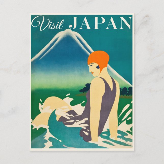 Vintage Japan Travel Postcard (Front)