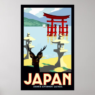 Vintage Japan Travel Poster