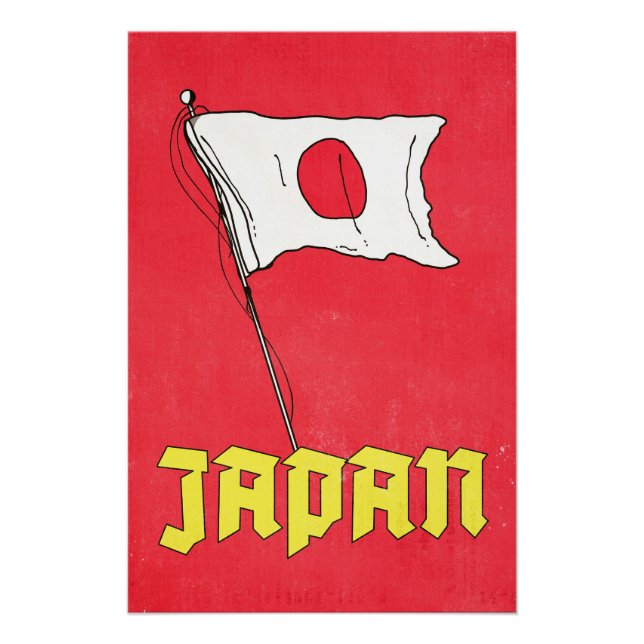Vintage Japan Travel Poster (Front)