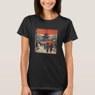 Vintage Japanese Art Cherry Blossoms Japan Woodblo T-Shirt