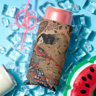 Vintage Japanese Art - Kinhyoshi Yorin Samurai Seltzer Can Cooler