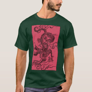 Vintage Japanese Asian Dragon Aesthetic T-Shirt