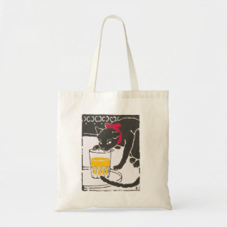 Vintage Japanese Beer Cat Art Goyo Retro トートバッグ Tote Bag