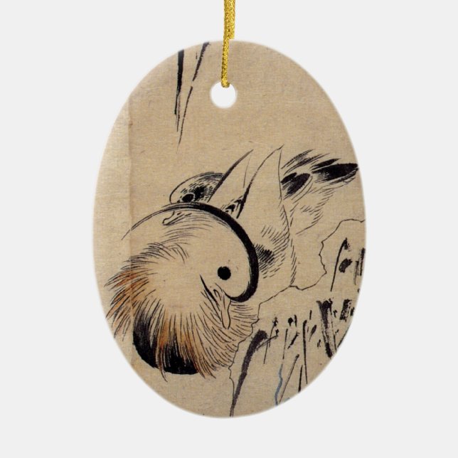 Vintage Japanese Bird Ornament (Front)