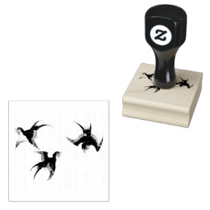 Vintage Japanese Birds 19th Century Rubber Stamp