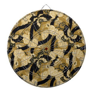 Vintage Japanese Butterfly G.A. Audsley Pattern Dartboard