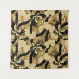 Vintage Japanese Butterfly G.A. Audsley Pattern Tapestry