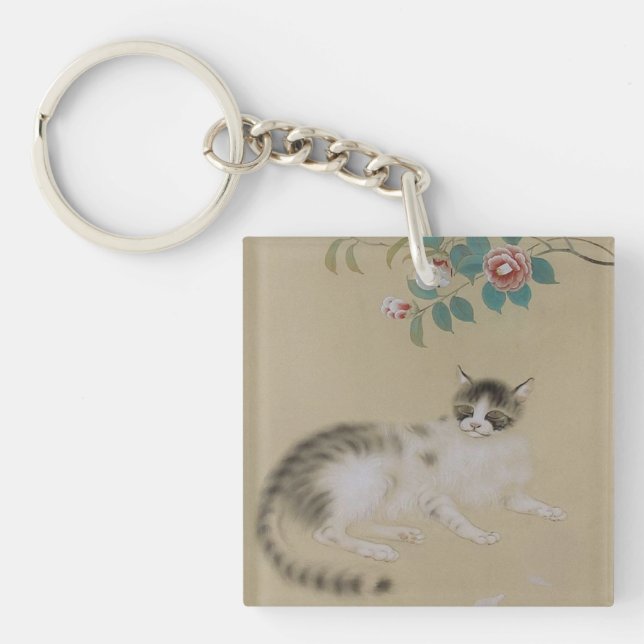 Vintage Japanese Cat Key Chain (Front)