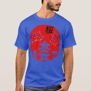 Vintage Japanese Cherry Blossom Sakura Tree Anime T-Shirt