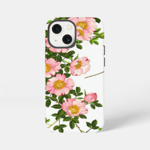 Vintage Japanese Cherry Blossoms, Pink and Gold iPhone 13 Mini Case
