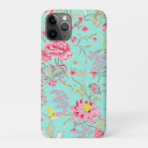 Vintage Japanese Chinoiserie Floral Mint Pattern Case-Mate iPhone Case