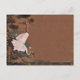 Vintage Japanese Cranes Wedding Invitations