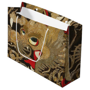 Vintage Japanese Dragon Large Gift Bag