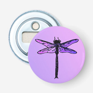Vintage Japanese Dragonfly, amethyst purple Bottle Opener