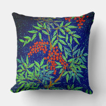 Vintage Japanese Fabric - Berries and Leaves