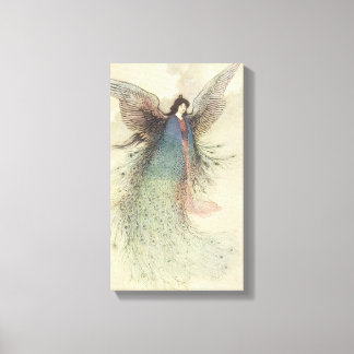 Vintage Japanese Fairy Tale, The Moon Maiden Canvas Print