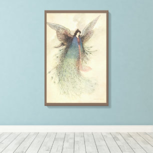 Vintage Japanese Fairy Tale, The Moon Maiden Canvas Print