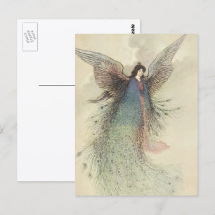 Vintage Japanese Fairy Tale, The Moon Maiden Postcard