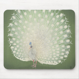 Vintage Japanese Fine Art   Peacock Mouse Pad