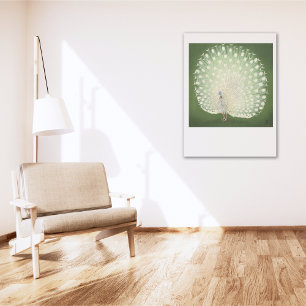 Vintage Japanese Fine Art   Peacock Poster