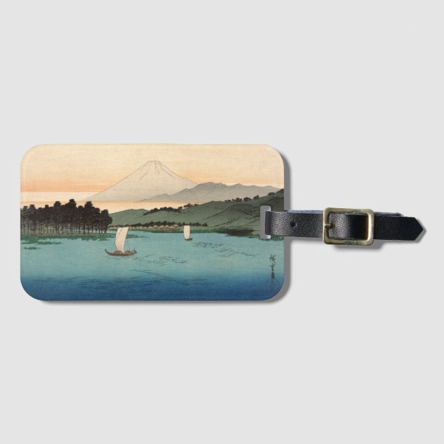 Vintage Japanese Fukeiga 4 - Ukiyo-e  Luggage Tag (Front Horizontal)