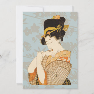 Vintage Japanese Geisha Girl Entertainer in Kimono