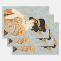 Vintage Japanese Geisha Girl Entertainer in Kimono