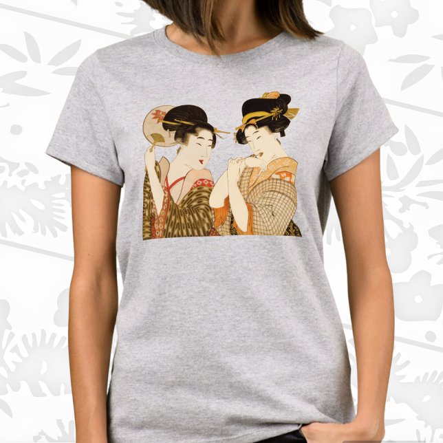 Vintage Japanese Geisha Girls in Kimonos T-Shirt (Creator Uploaded)