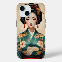 Vintage Japanese Geisha Portrait