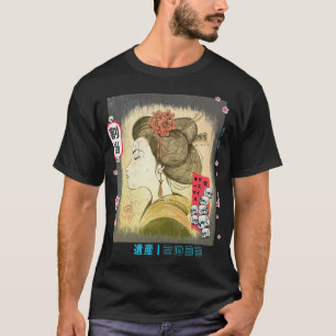 Vintage Japanese Geisha Tokyo Streetwear Aesthetic T-Shirt