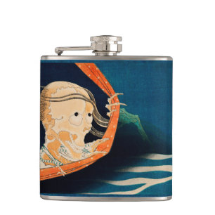 Vintage Japanese Horror  Hip Flask
