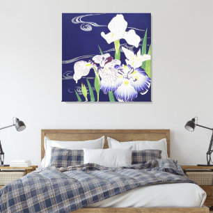 Vintage Japanese Iris Art Print Kogyo Tsukioka
