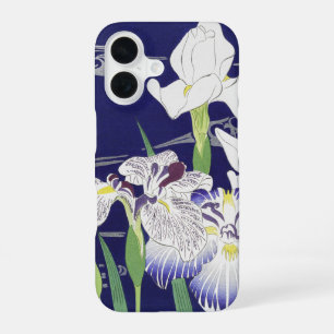 Vintage Japanese Iris Art Print Kogyo Tsukioka iPhone 16 Case