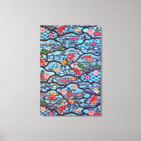 Vintage Japanese Kimono Textile (Bingata)