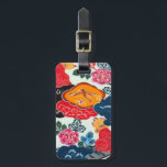 Vintage Japanese Kimono Textile (Bingata) Luggage Tag<br><div class="desc">Bingata (Okinawan: 紅型, literally "red style") is an Okinawan traditional resist dyed cloth, made using stencils and other methods. It is generally brightly coloured and features various patterns, usually depicting natural subjects such as fish, water, and flowers. Bingata is worn during traditional Ryūkyū arts performances and historical reenactments. Bingata dates from the Ryūkyū Kingdom period (c. 14th century), when the...</div>