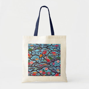 Vintage Japanese Kimono Textile (Bingata) Tote Bag