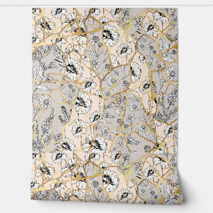 Vintage Japanese Kintsugi Wallpaper