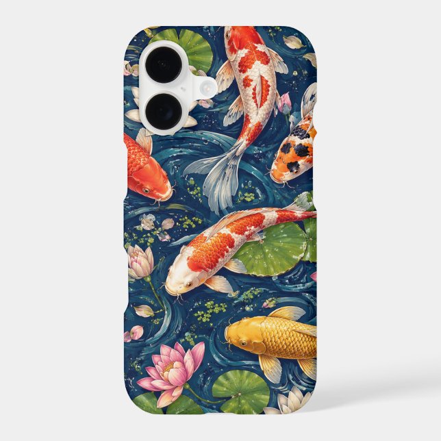 Vintage Japanese Koi Fish Pattern Painting (Back)
