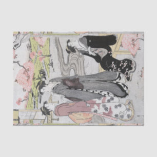 Vintage Japanese Ladies Tissue Paper