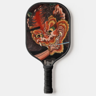 Vintage Japanese Monster: Cool Oni King Shutendoji Pickleball Paddle