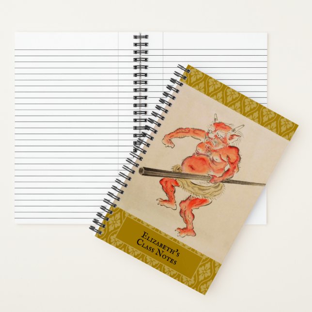 Vintage Japanese Oni School Notebook (Inside)