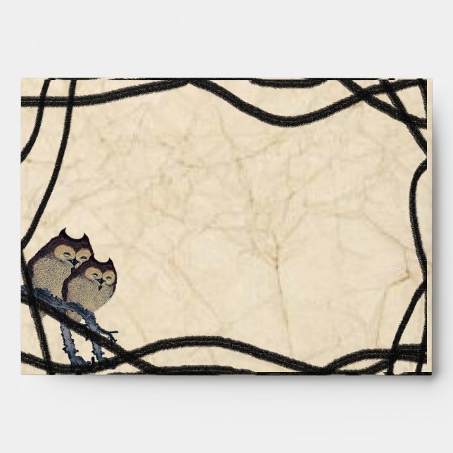 Vintage Japanese Owl Envelopes (Front)